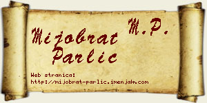 Mijobrat Parlić vizit kartica